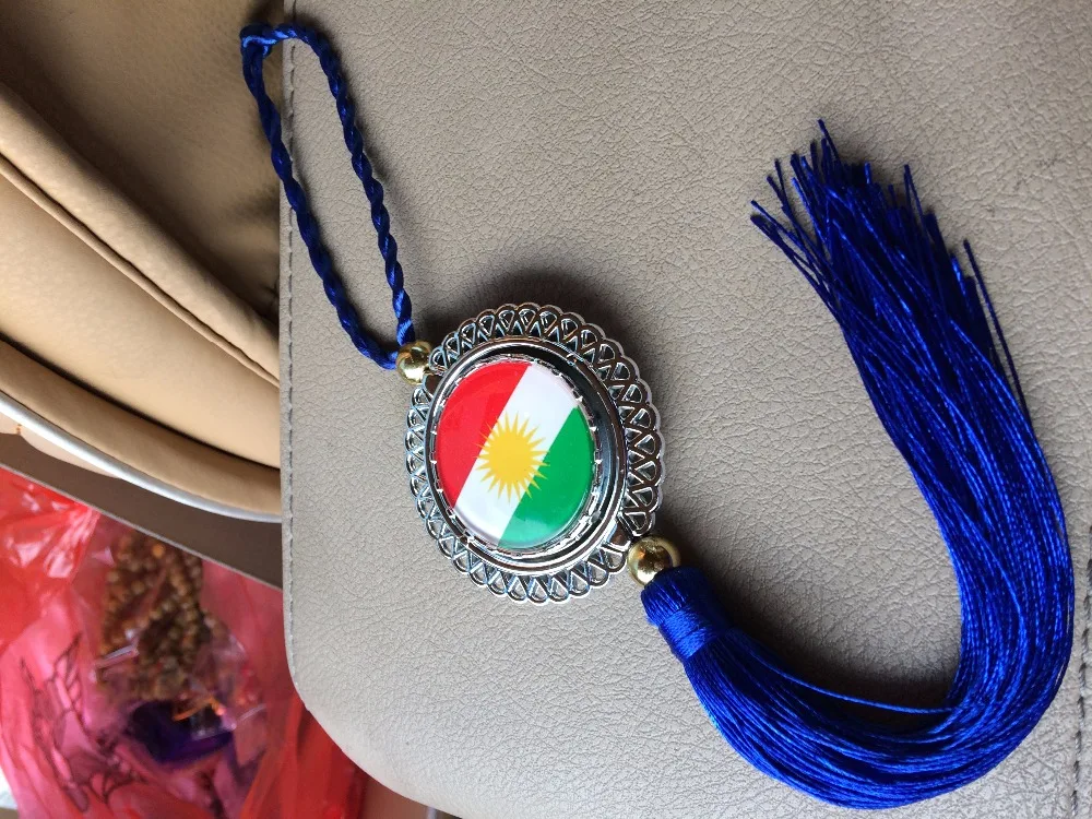 

Kurdish flag jewelry necklace Koerdische Kurdistan map Kurde car /home /office hanging gift kurdische gift
