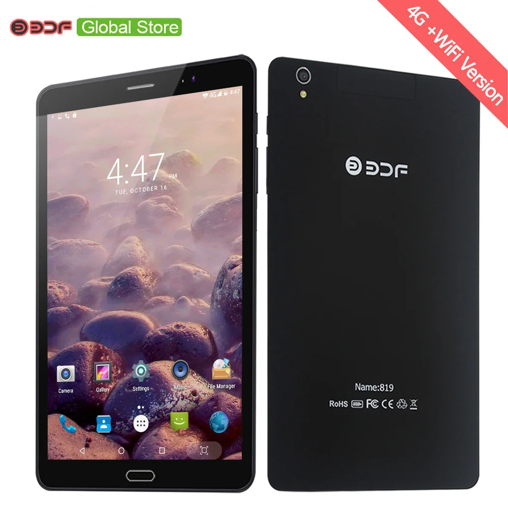 

8 Inch Android 6.0 Tablets Pc 4GB Ram +32GB Rom Quad Core 3G 4G LTE Mobile Phone SIM Card Tablet Pc 5MP+12MP Dual Camera 5000mAh