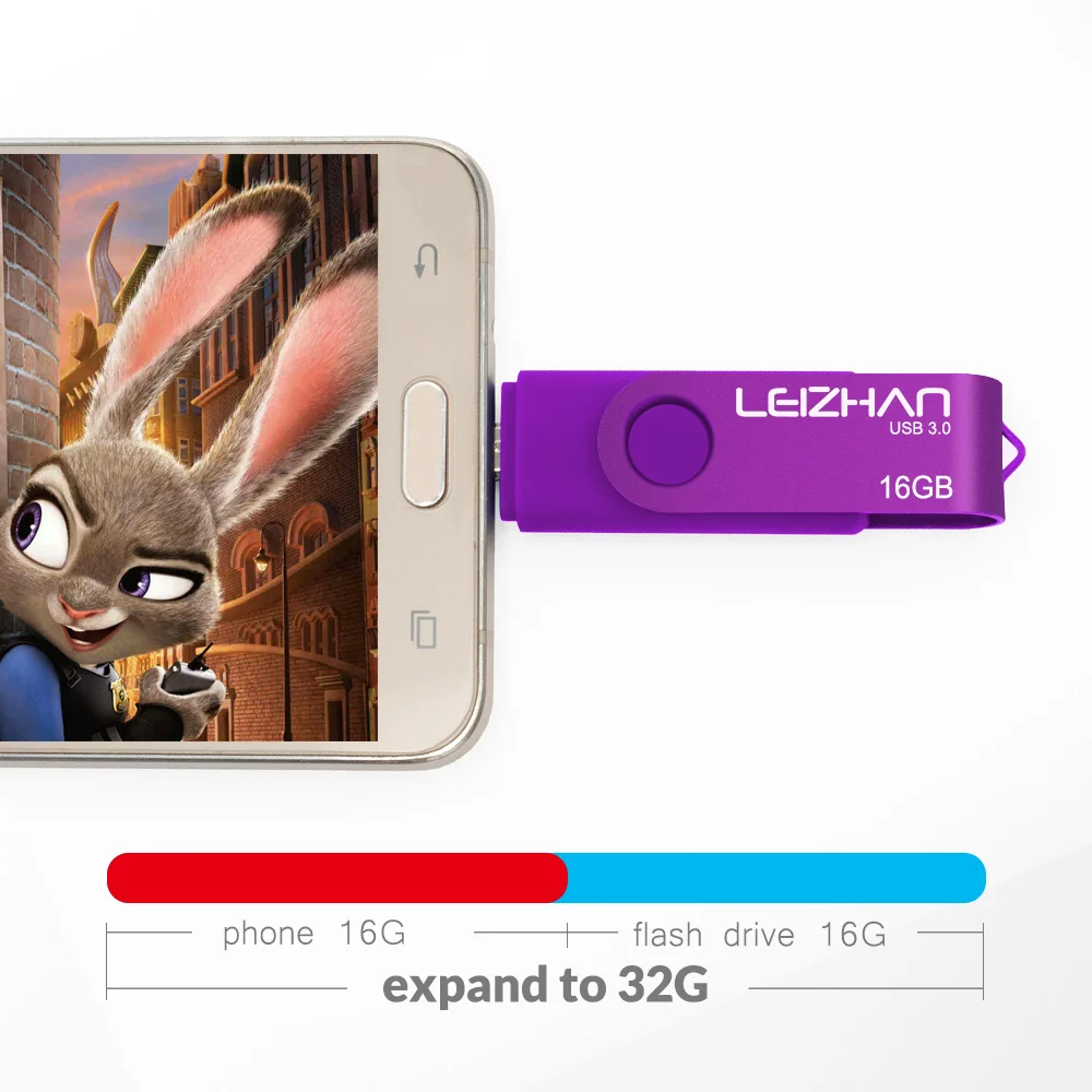 Флэш накопитель 128 Гб OTG USB флеш 32 LEIZHAN Флешка 3 0 карта памяти 64 ГБ Micro U диск 16 Jump drive 8