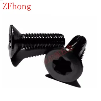 

100pcs/lot DIN7991 m3*6/8/10/12 Steel with black Flat countersunk Torx Head machine screw Screws