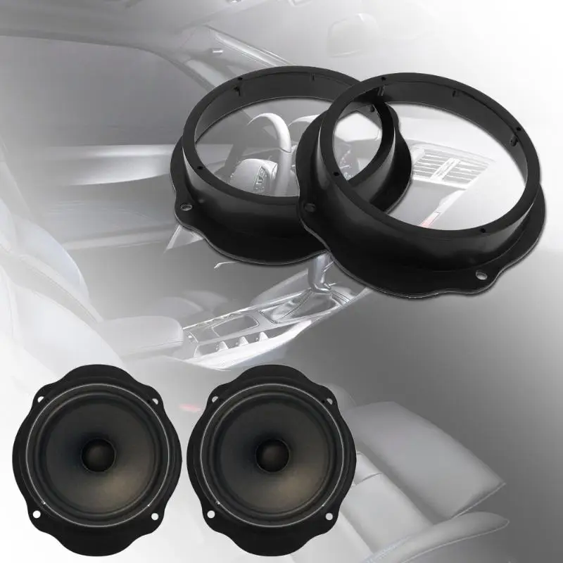 Us 3 35 16 Off 2pcs 6 5inch Car Front Door Speaker Spacer Ring Adapter Plates For Ford Focus Speaker Install Mount Adapter Plate Brackets Stand In