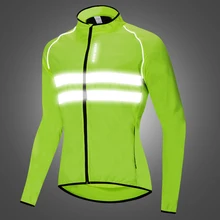 WOSAWE Motocross Safety Jacket High visibility Reflective Jacket Motorcycle mtb Windbreaker Wind Coat Men Women Waterproof wosawe cycling windbreaker jacket cycling motocross riding outwear lightweight waterproof coat mtb bike jersey reflective coat