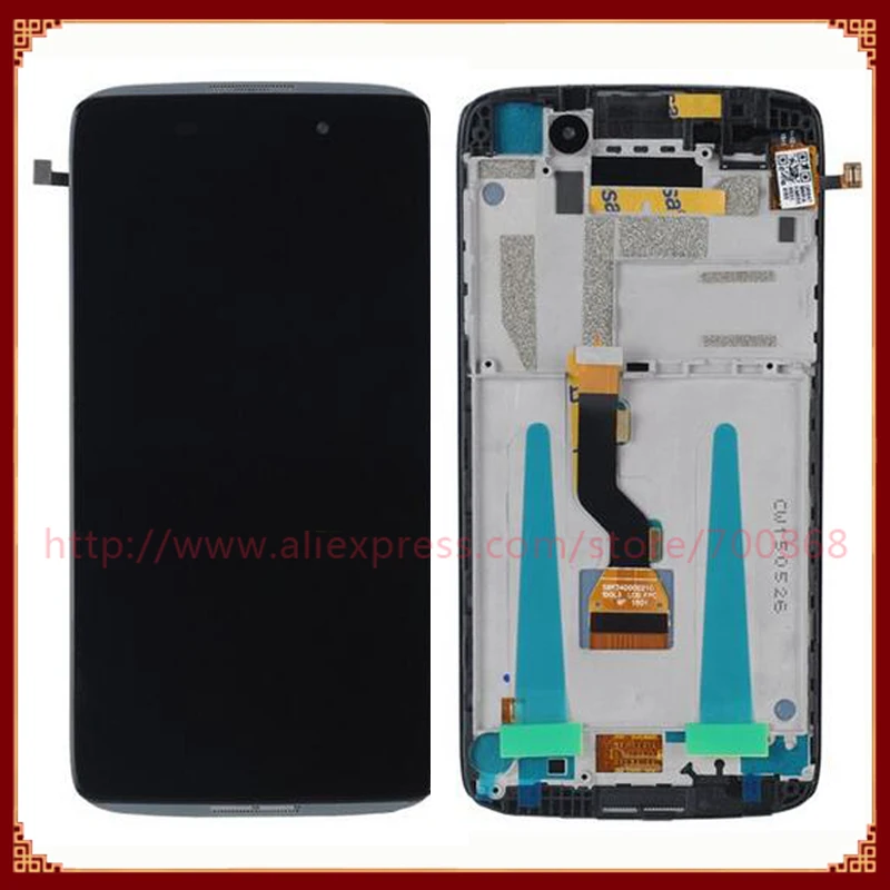 

For Alcatel One Touch Idol 3 OT6039 6039 LCD Display + Touch Screen Digitizer Assembly For OT6039 lcd with frame