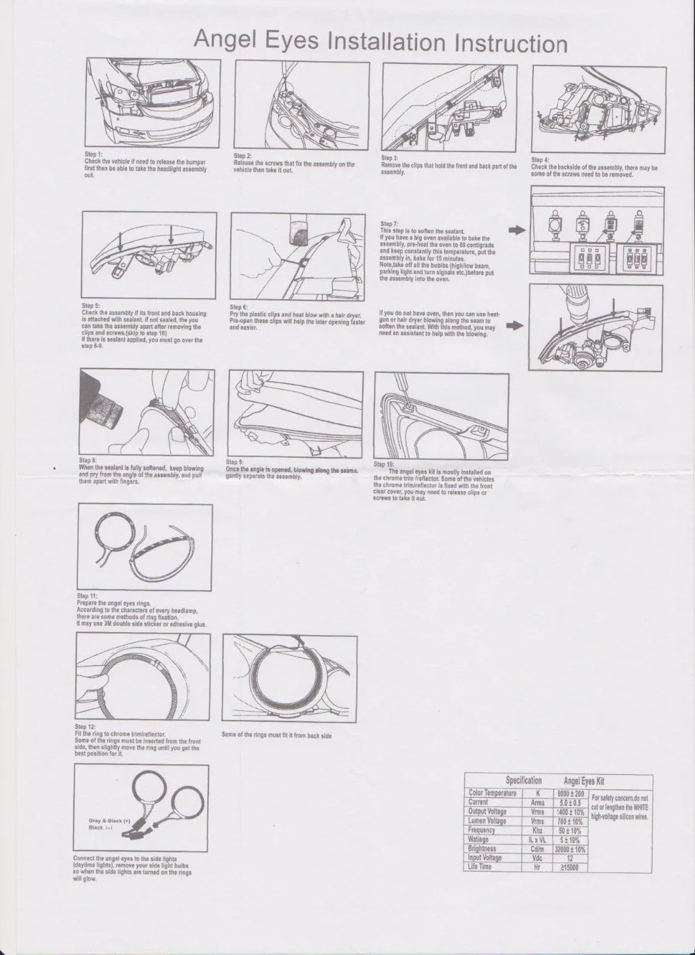 CCFL Instruction