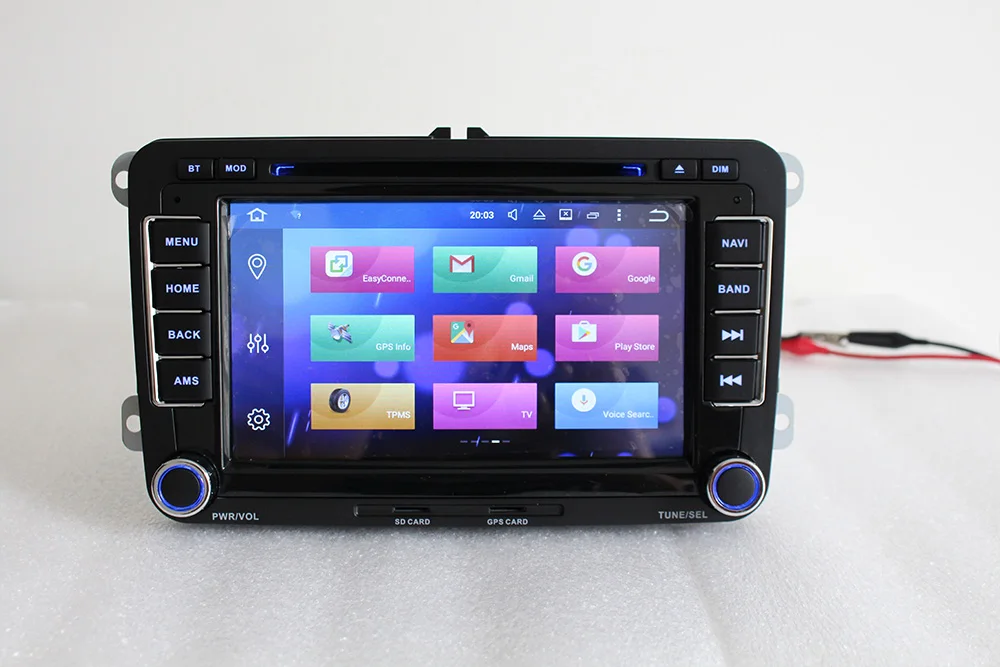 Discount Aoluoya RAM 4GB 8-Core Android 8.0 CAR Radio DVD GPS PlayerFor VW Volkswagen golf 5 6 Polo Passat Tiguan Jetta EOS sharan Touran 1