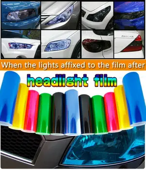 

Free Shipping 13 All Colors 30cm x100cm Auto Car Light Headlight car Taillight Tint Vinyl Film Sticke