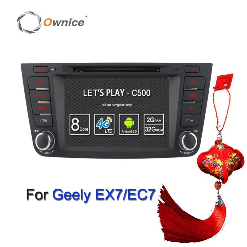 Ownice C500 Octa 8 Core Car DVD Player for Geely Emgrand GX7 EX7 X7 Android 6.0 Gps 2 din 2GB RAM 32GB ROM support 4G DAB+ | Автомобили и