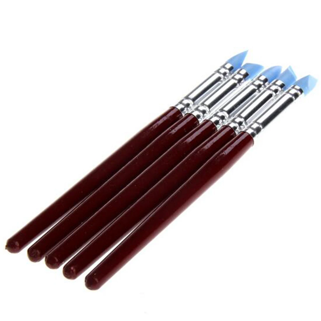 

Practical 5pcs Nail Art Craft Pottery Clay Tools Carving Sculpture Sculpting Tools Cake Oils Rubber Pen Brush Tool