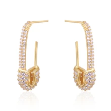 Европейские и американские серьги из стерлингового серебра s925, простые модные серьги, повседневные безумные сережки