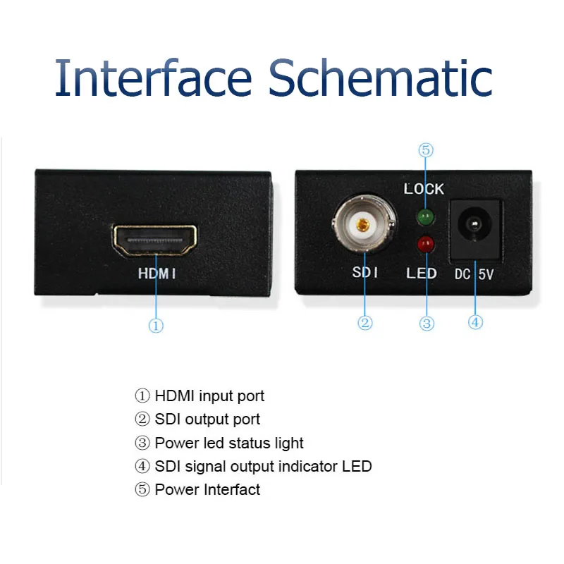 Две части HDMI в SDI конвертер вещания HDMI сигнала на 3g/SD/HD-SDI 1 hdmi/sdi кабель для X360BOX/PS3/STB/SDI системы монтажа