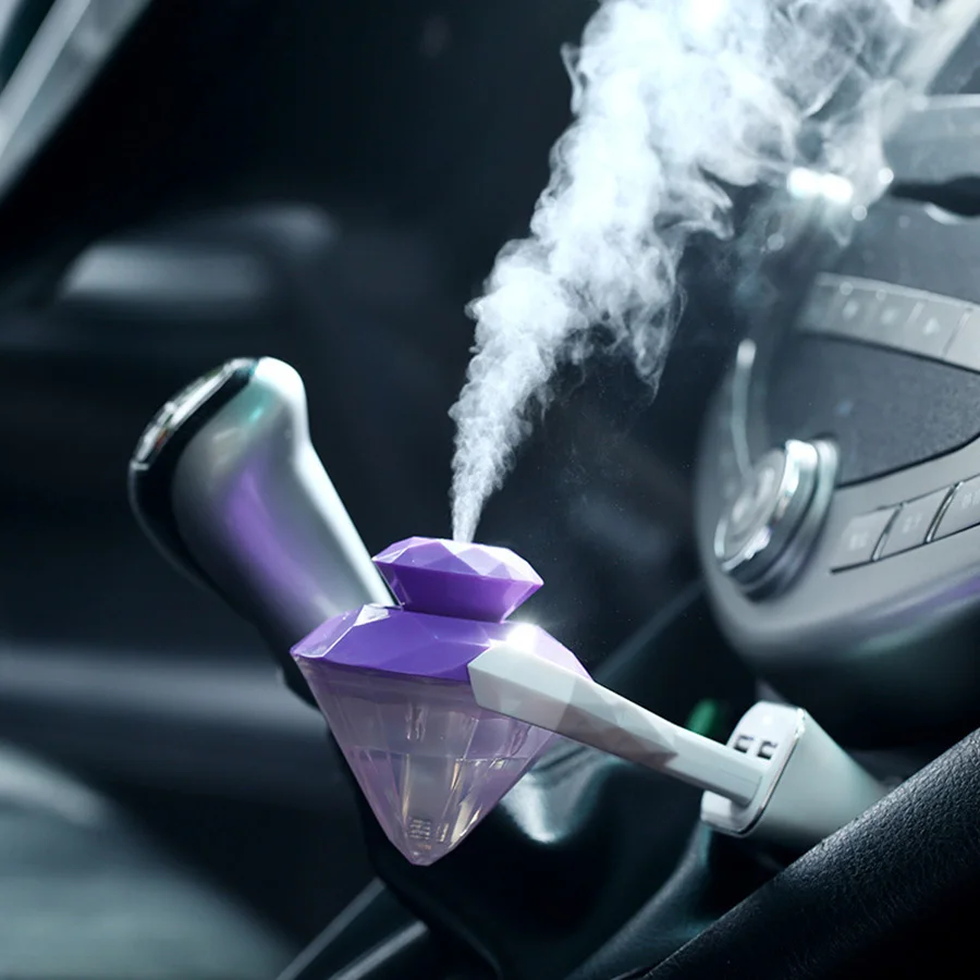 

Mini Usb Air Humidifier Car Humidifier Pure Water 4-Hour Automatic Power-Off LED Light Mini Air Humidifier for Home