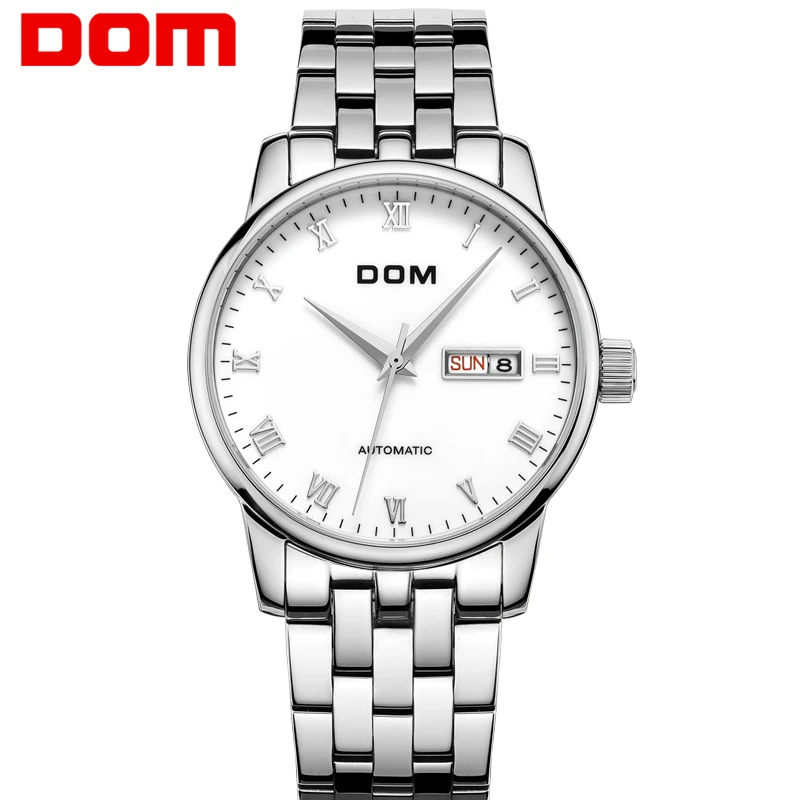 

DOM Watch Men Sports Mechanical Clock Mens Watches Brand Luxury Full Steel Business Waterproof Watch Relogio Masculino M-57