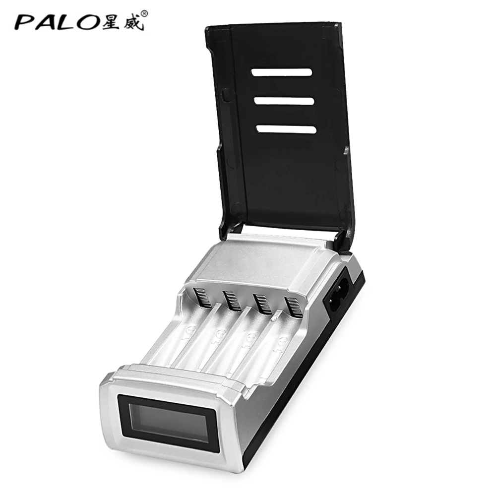 

100% Original Palo C905W 4 Slots Intelligent Battery Charger With LCD Screen for AA / AAA NiCd NiMh Batteries EU US PLUG