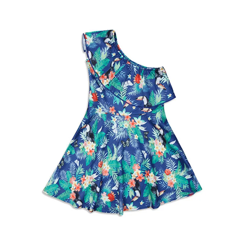 Mother-Daughter-Dresses-Leaf-Print-One-Shoulder-Mini-Dress-Mother-and-daughter-clothes-Mom-and-daughter.jpg_640x640