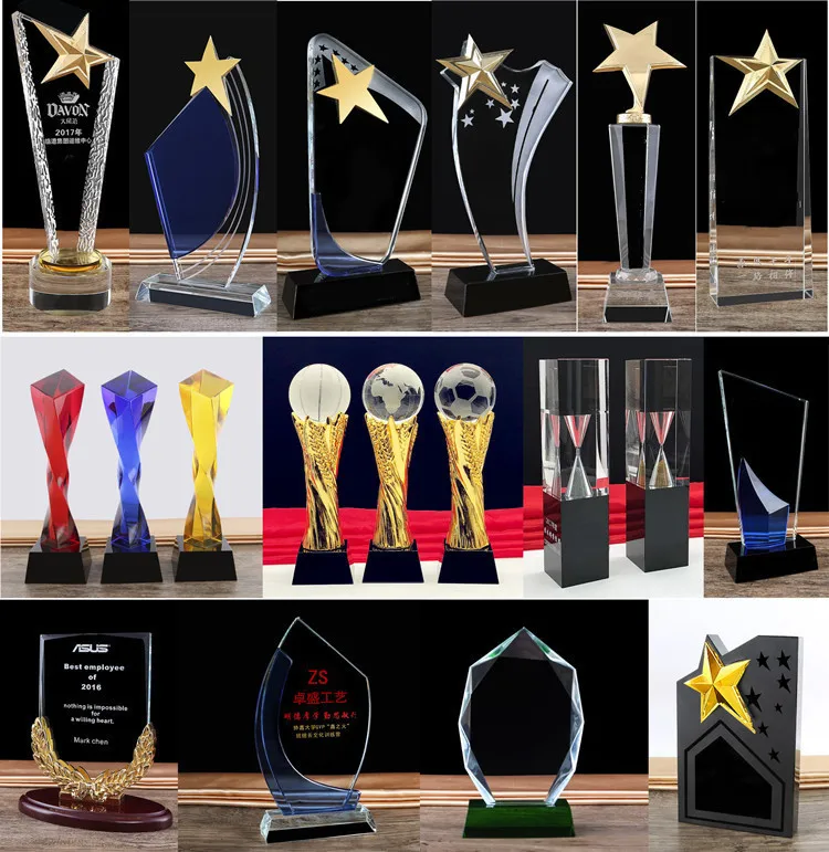 Customized Crystal Trophy Cup Creative Encourage Souvenirin Sports