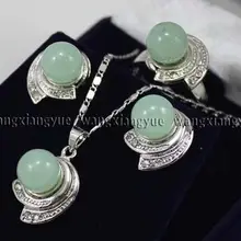 Африканский бисер комплект ювелирных изделий натуральный зеленый камень драгоценный камень серьги и кольцо и ожерелье кулон набор кварцевые изысканные свадебные широкие для женщин queen