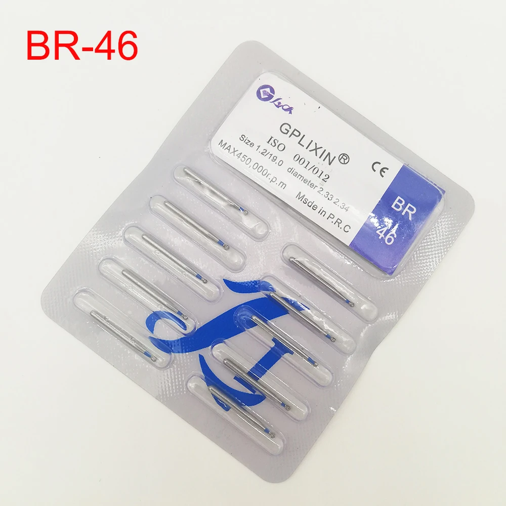 BR-31 Dental Diamond Burs Drill Dentistry Burs High Speed Handpiece Handle Diameter 1.6mm Dentist Tools BR-41 TR-13 FO32