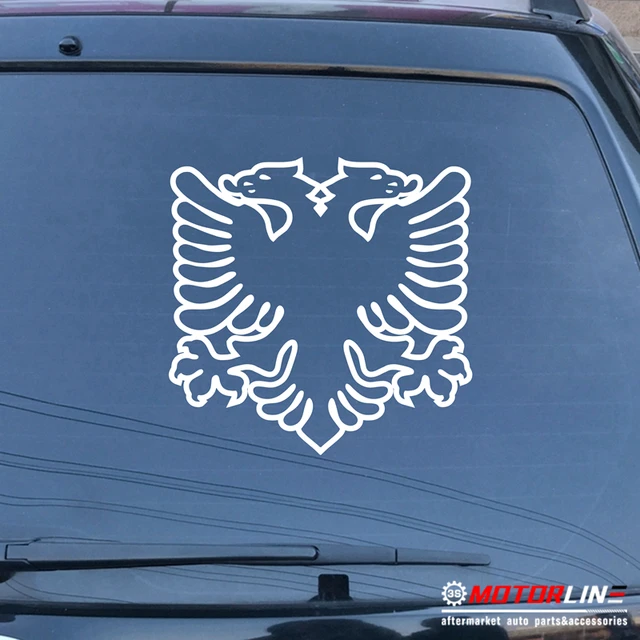 Albania Double headed Eagle Decal Sticker Albanian Car Vinyl die cut no