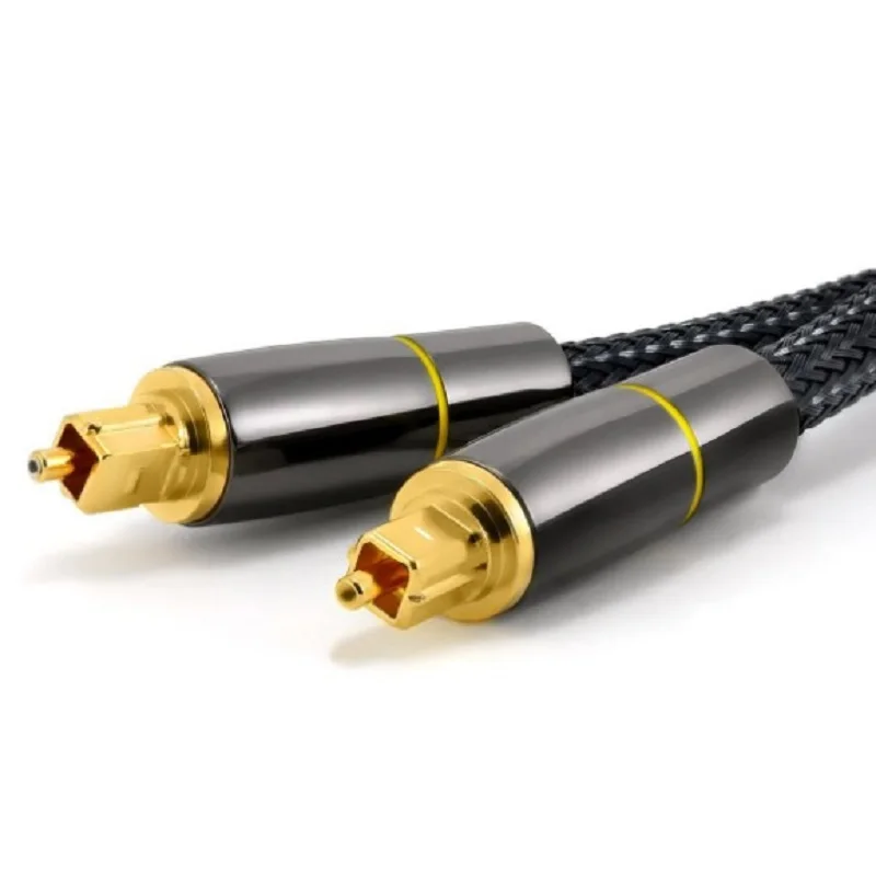 Rankman SPDIF Gold Plated Digital Optical Audio Cable Toslink Coaxial Cable for Amplifier Blu-ray Player Sound Bar DVD