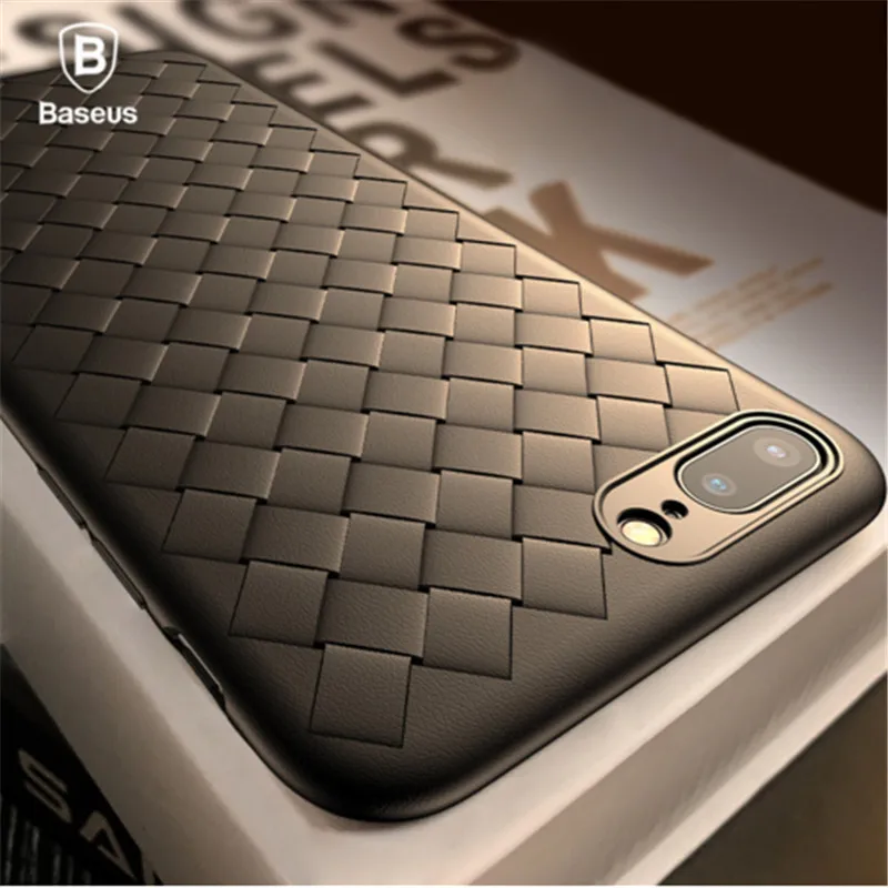 

Baseus Creative Grid Silicone Case For iPhone 8 8 Plus 7 7 Plus X Cases Luxury Ultra Thin Soft TPU Case For iPhone 8 8 Plus Capa