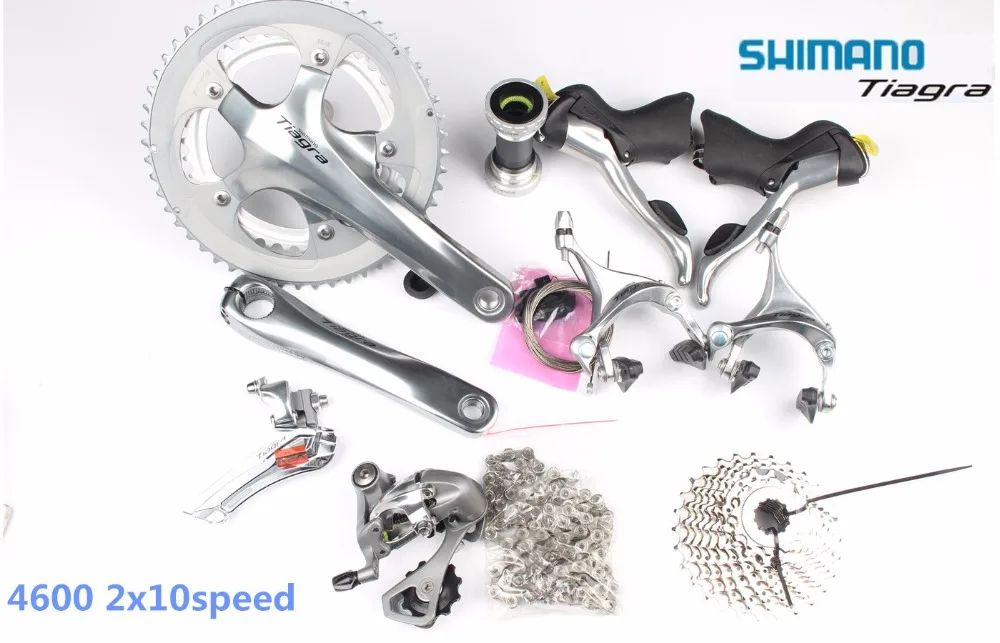 

Shimano TIAGRA 4600 Groupset 2x10S 20S Speed 165/170/172.5/175 52-39T/50-34t for Road Bike Bicycle Update from 4500