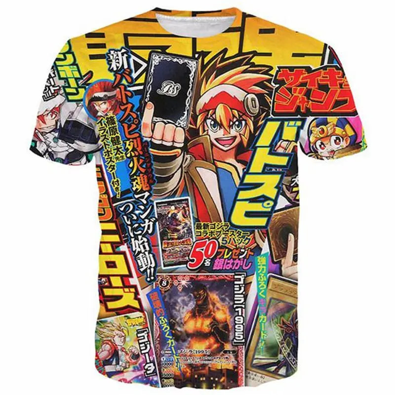SOSHIRL Monster Cards футболка панк мужские футболки Yu Gi Oh And сэто Кайба топы Лето короткий