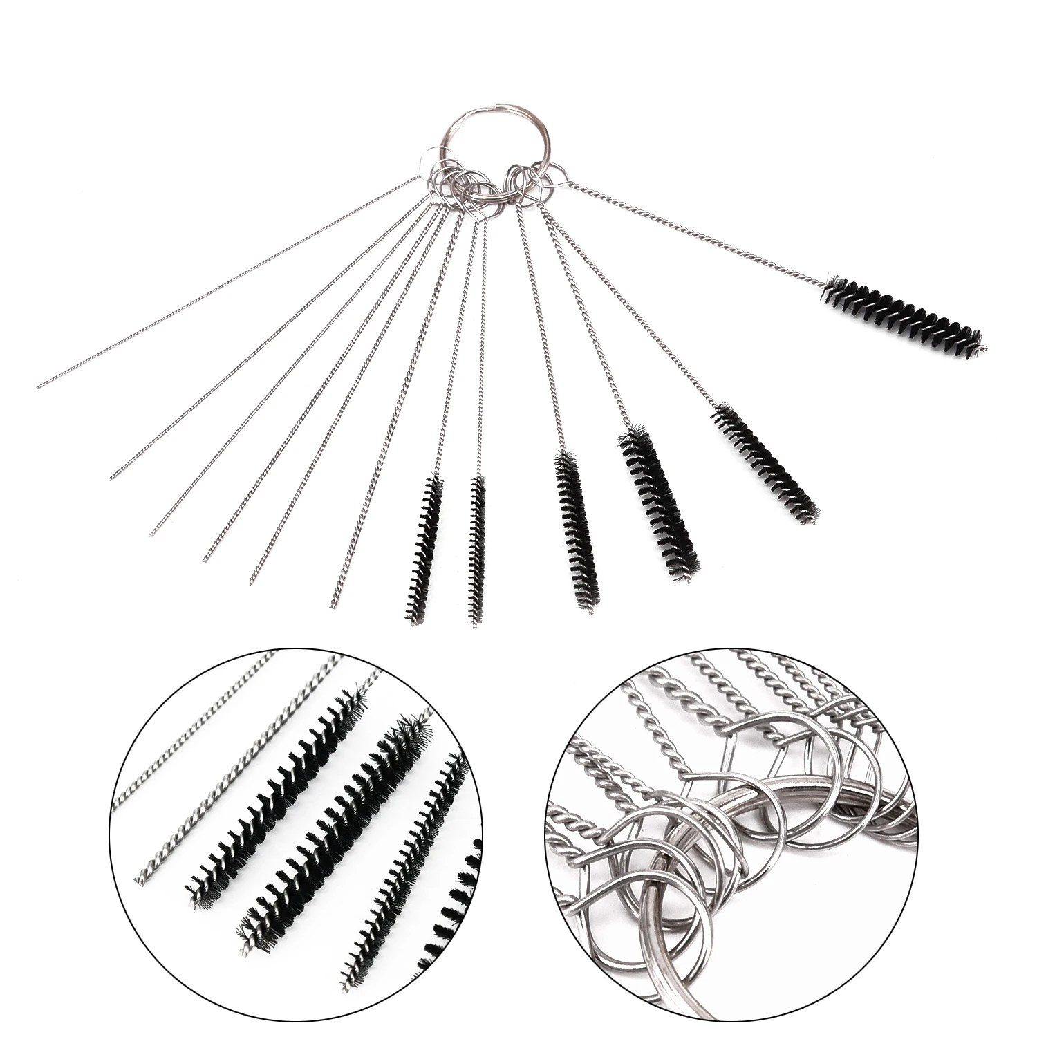 

15 in 1 Carburetor Carbon Deposit Jet Cleaning Needles Brushes Tool for Honda WS