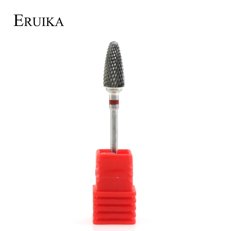 ERUIKA 5 Sizes Carbide Nail Drill Bit for Electric Manicure Machine Remove Dead Skin Nail File Polishing Tool Accessories
