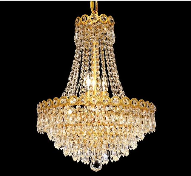 Phube Lighting French Empire Gold Crystal Chandelier Chrome Phube Lighting French Empire Gold Crystal Chandelier Chrome Chandeliers Modern Light Free