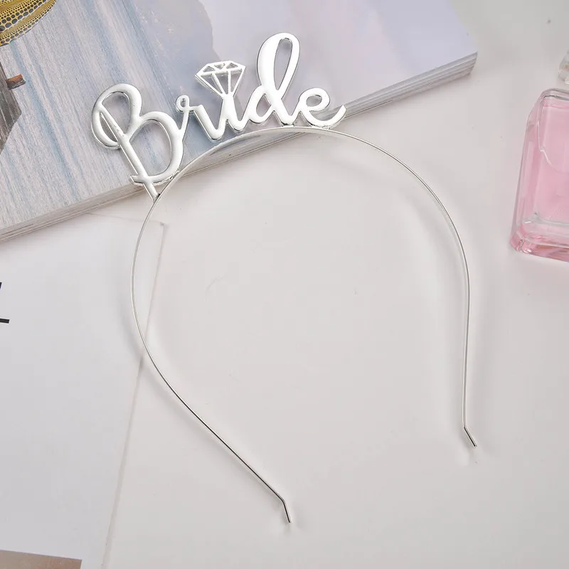 

Team Bride Tribe Bridesmaid Tiara Crown Headband Bachelorette hen Party Bride to Be Wedding Bridal Shower Decoration gift Supply