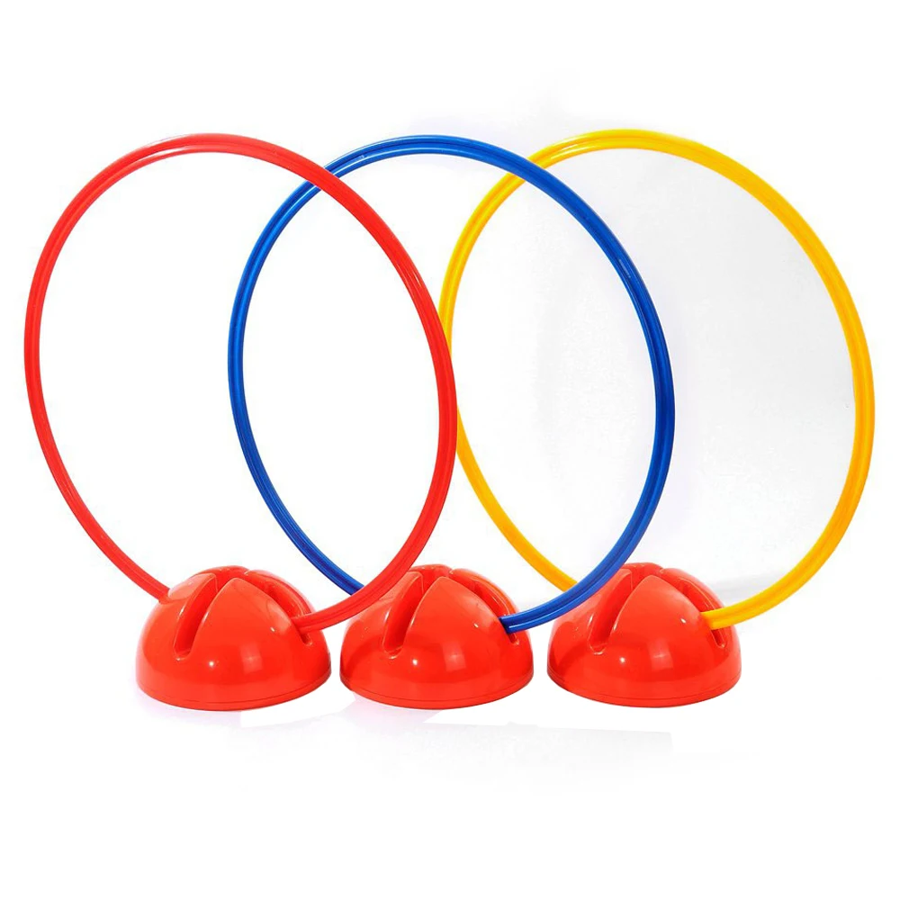 

High quality Multi-function Agility Slalom Soccer training mark ring water base Football Round Bases Football pole support base