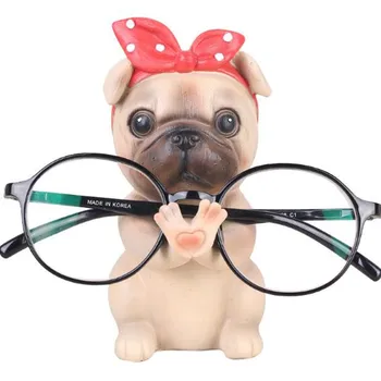 

Cute Resin Dog Animal Glasses Stand Resin Crafts Lovely Eyeglasses Sunglasses Stand Holder Pug Corgi Sherry Bulldog Best Gift