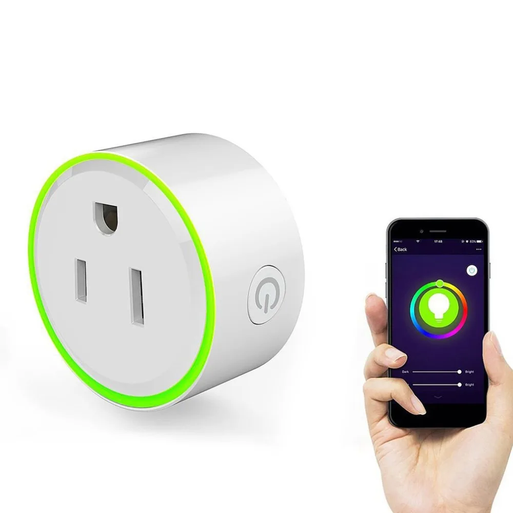 

Smart Plug Light Socket Wireless WIFI Socket APP Remote Control Timer with LED Indicator Light US Plug
