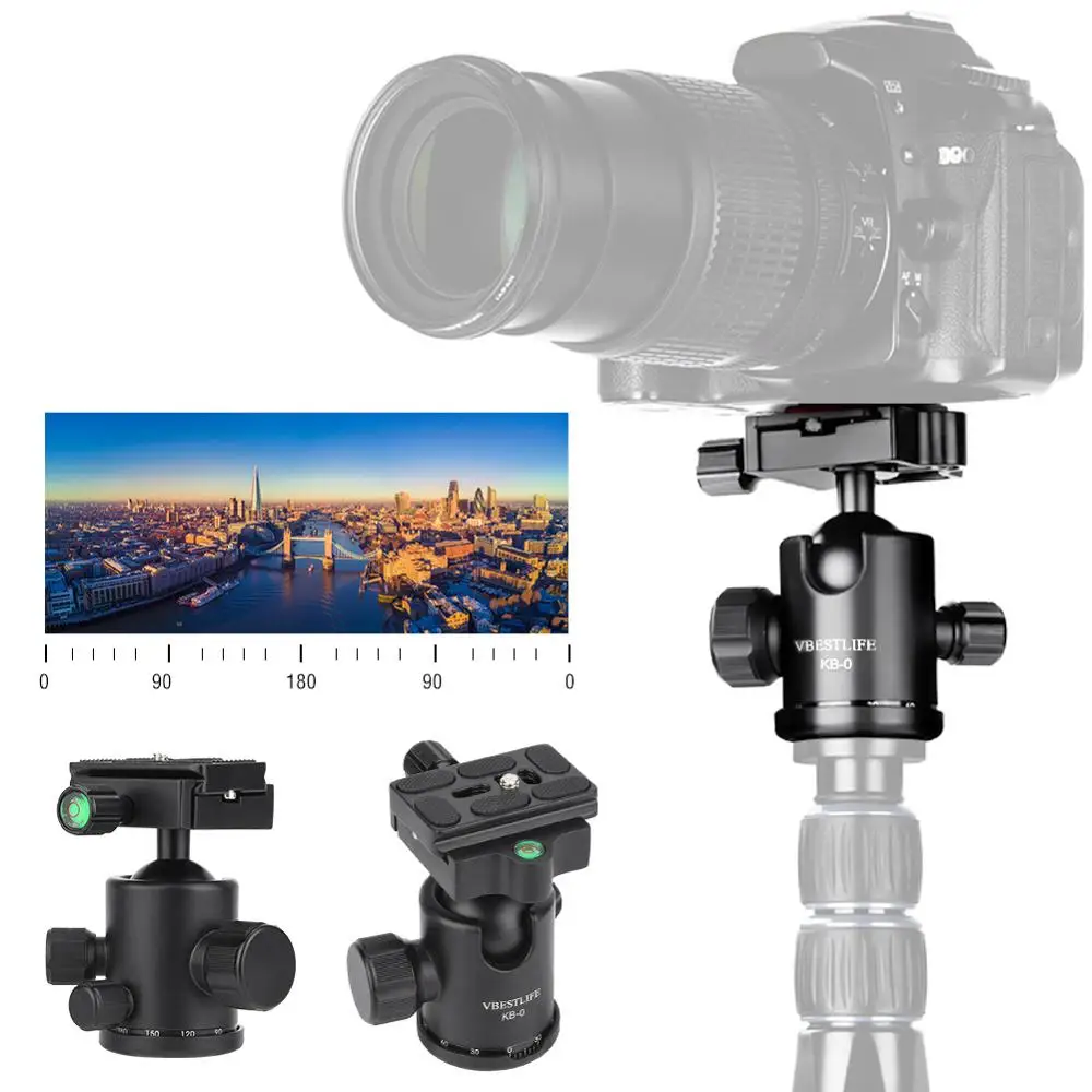 Quick Release Plate for Tripod Ball Head Adapter Mount Camera Stabilizer Rig