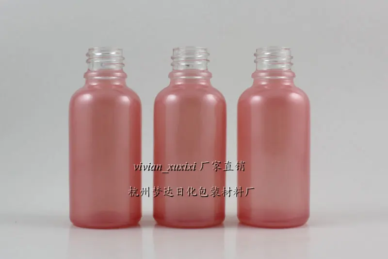 30ml Pink Glass Essential Oil Bottle Without Any Cap Could Match With Sprayer/Pump/Dropper Container 18mm | Красота и здоровье