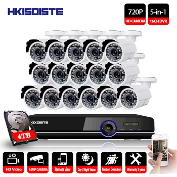 

16CH DVR 1080P HDMI CCTV System Video Recorder 16PCS 2000TVL Home Security Waterproof Night Vision Camera Surveillance Kits