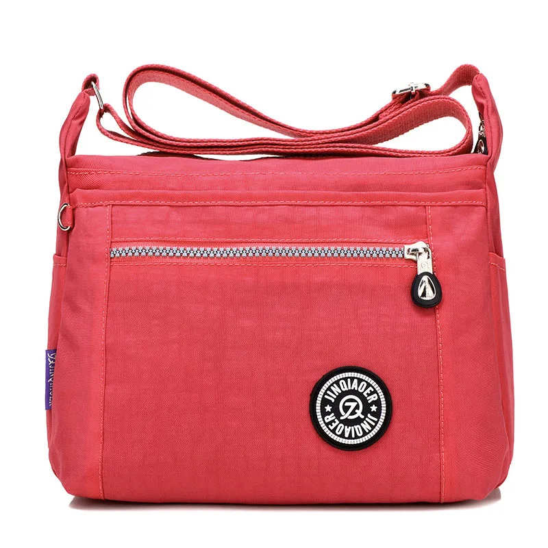 Женские сумки через плечо, новинка, весенние модные женские сумки-мессенджеры, водонепроницаемые нейлоновые сумки, сумка через плечо для путешествий, высокое качество - Цвет: PINK