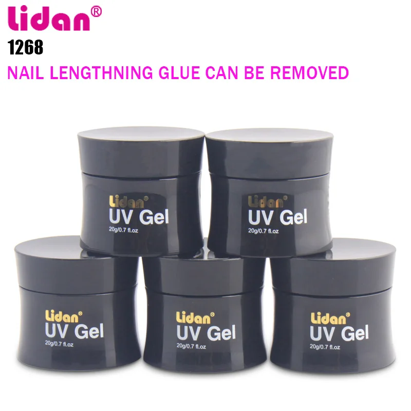 

Lidan Nail Detachable Extension Glue 20ML UV Gel Resin Does Not Change Color Resin Molds and Nail Art Poly Gel