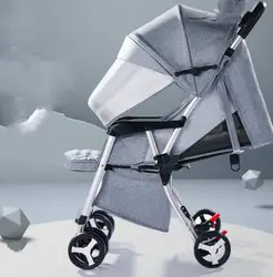 Детские коляски мини простой может сидеть лежачего складной детский зонт свет BB новорожденных детей тележка