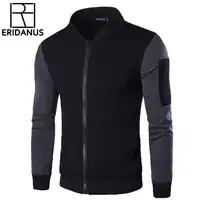 2017 New Design Men Sweatshirts Casual Slim Fit Bomber Jacket Size M-3XL Autumn Brand Fashion Wind Mens Hoodies Coats XXXL X497