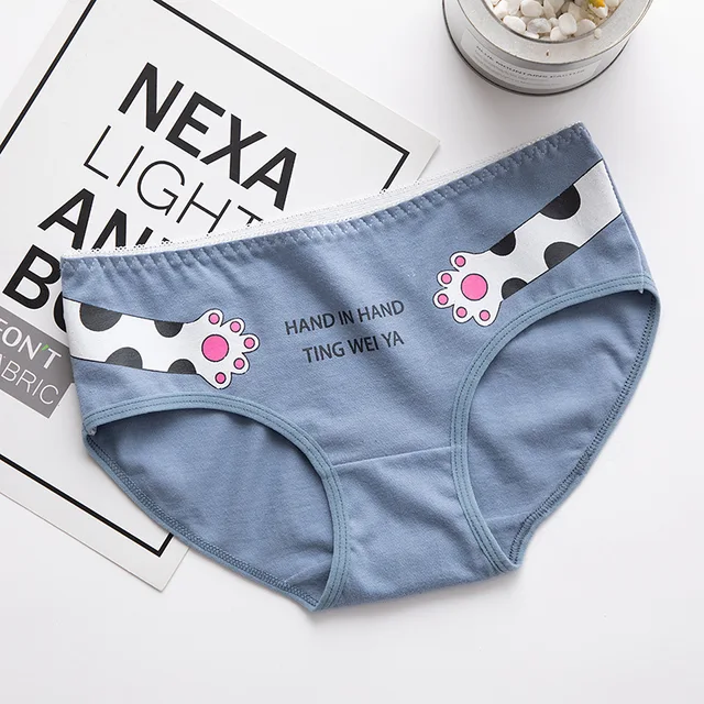 LANGSHA Cotton Panties 5Pcs/Set Women Briefs Underwear Sexy