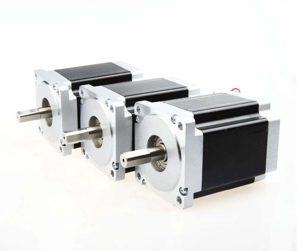 

Free Ship US&US Ship 3PCS Nema 34 Stepper Motor single shaft 1232oz-in 5.6A 118mm CNC Mill Cut Laser Engraving