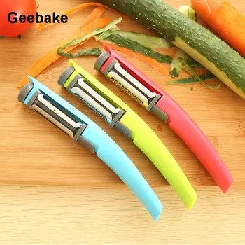 

Geebake Kitchen Practical Convenient Gadget Multifunctional Stainless Steel Peeler Useful Fruit Tool
