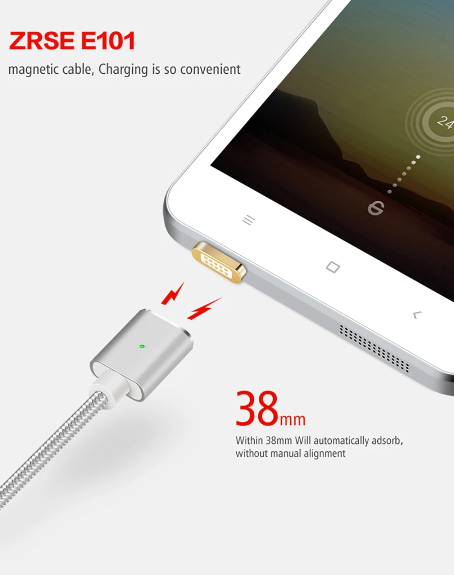 Магнитный кабель MANTIS 2.4A Micro USB зарядное устройство 1 м нейлоновый металлический магнитный кабель для быстрой зарядки Android для Xiaomi huawei samsung