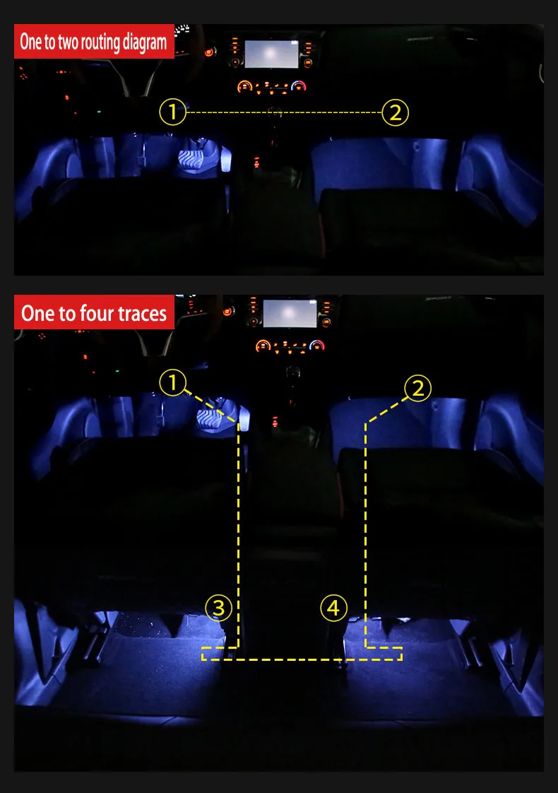 Для Nissan X trail T32 X-trail- автомобильный атмосферный светильник модифицированный ножной светильник светодиодный светильник Автомобильный декоративный светильник
