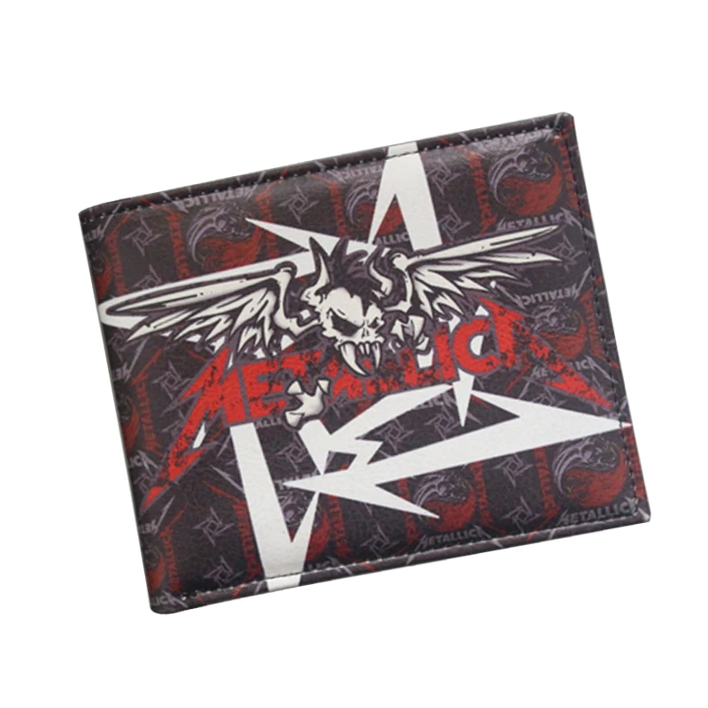 european american hot rock band music wallets heavy metal band metallica wallet bifold card holder leather fans men women wallet - Bifold Card Holder european american hot rock band music wallets heavy metal band metallica wallet bifold card holder leather fans men women wallet - Bifold Card Holder