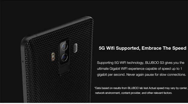 BLUBOO S3 4GB RAM 64GB ROM MTK6750T 1.5GHz Octa Core 6.0 Inch Incell Corning Gorilla Glass Sharp FHD+ Screen Dual Camera Android 7.0 4G LTE Smartphone