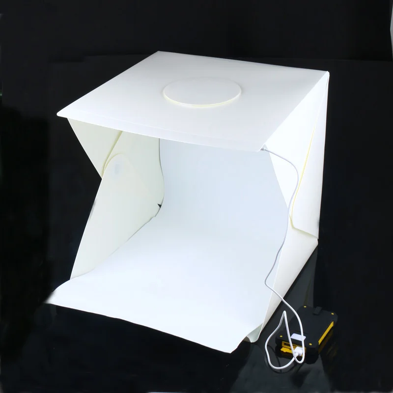 Portable Folding Photography Diffuse Lightbox LED Mini Studio Table Shooting Softbox Background For DSLR Camera IPhone Android