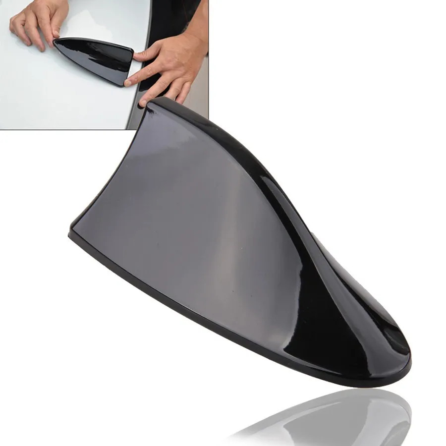 Universal Fit BMW Car Shark Fin Decorative Dummy Roof Antenna Aerial ABS Black