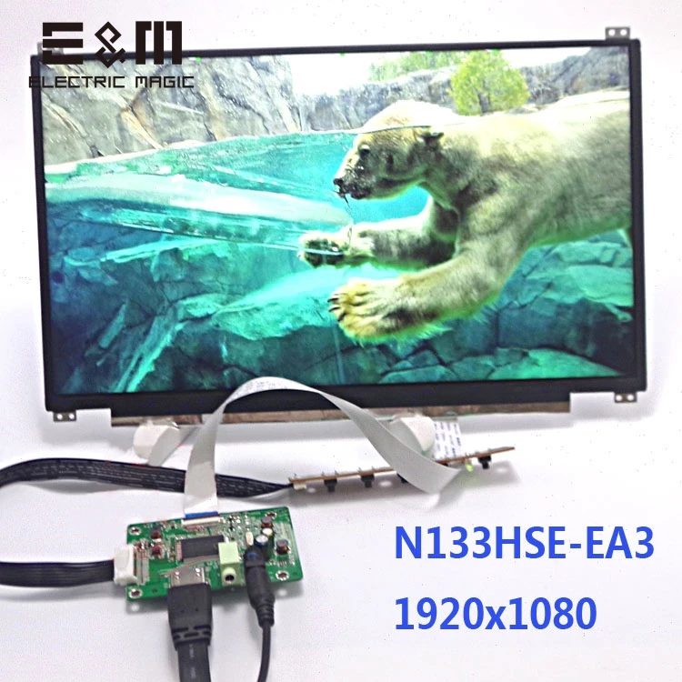 13,3 дюймов ips 1920*1080 FHD дисплей HDMI EDP плата привода автомобиля Raspberry Pi 3 Zero 1080 P экран модуль ЖК-монитора DIY Kit